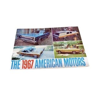 Original 1967 American Motors AMC Full Line Car Brochure Ambassador Rebel